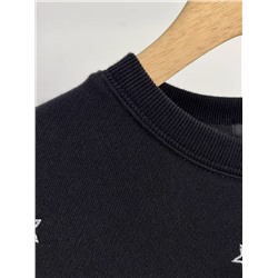 Женский свитер-пуловер с круглым вырезом и вышивкой в виде звезд. Экспорт в Штаты и Европу