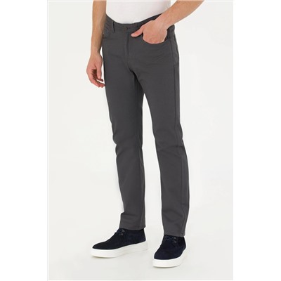 Erkek Antrasit Kanvas Pantolon