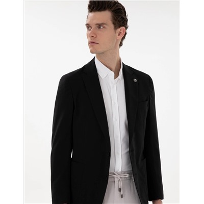 Siyah Slim Fit Ceket