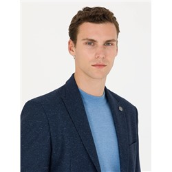 Açık Lacivert Slim Fit Ceket