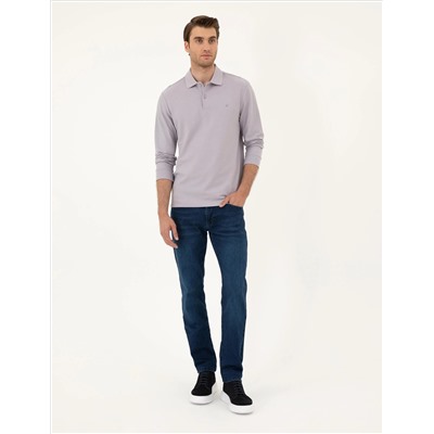 Lila Slim Fit Basic Sweatshirt