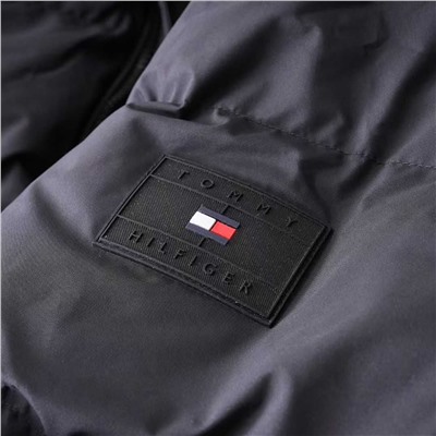 Мужской длинный пуховик с капюшоном ТОММИ ХИЛФИГЕ*Р