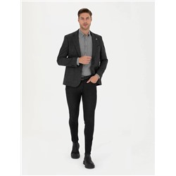 Füme Slim Fit Ceket
