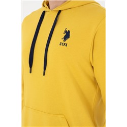 Erkek Sarı Basic Sweatshirt