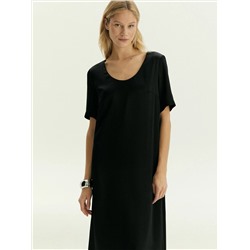 Платье миди из 100% вискозы, PL1742/seine