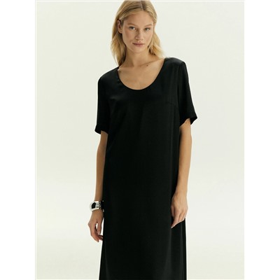 Платье миди из 100% вискозы, PL1742/seine