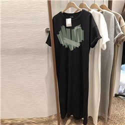 Хлопковая длинная футболка