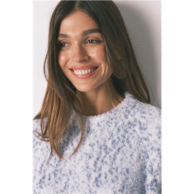 Pijama largo borreguito azul