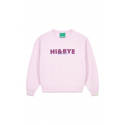 Sudadera felpa lisa rosa