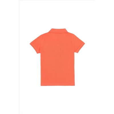 Erkek Çocuk Somon Basic Polo Yaka T-Shirt