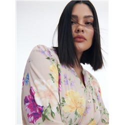 Gemustertes Kleid aus Viskose