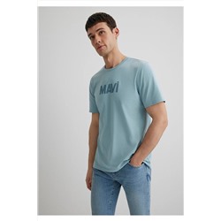 Mavi Logo Baskılı Tişört Slim Fit / Dar Kesim 066846-70838