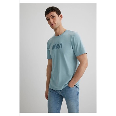 Mavi Logo Baskılı Tişört Slim Fit / Dar Kesim 066846-70838