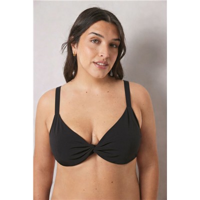 Top bikini halter negro