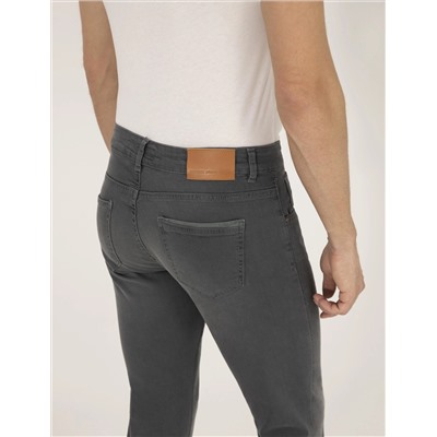 Koyu Gri Slim Fit Jean Pantolon