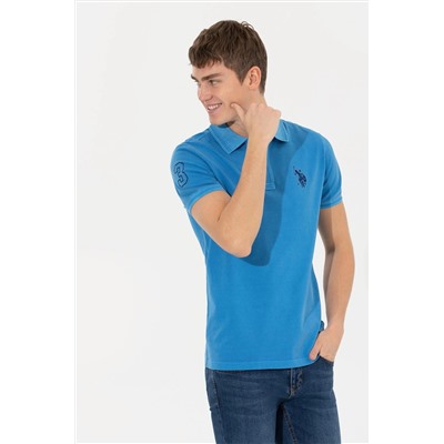 Erkek Petrol Basic Polo Yaka Tişört