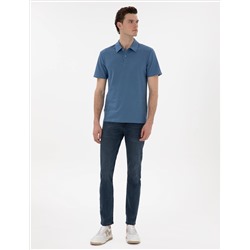 Mavi Slim Fit Polo Yaka Tişört