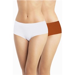 Pack de 2 bragas midi sin costuras