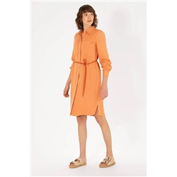 Kadın Kiremit Dokuma Elbise