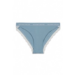 Braga clásica algodón canalé verde