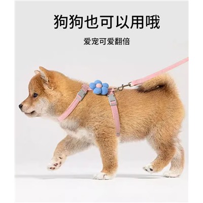 Шлейка с поводком для кошек и собак