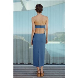 HALTER CUT-OUT DRESS