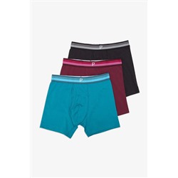 Penti Erkek Pamuklu Mix 3lü Çok Renkli Boxer