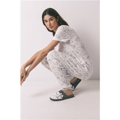 Zapatillas casa borreguito gris Moomin