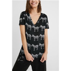Camiseta manga corta zebras