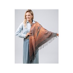 Платок Lanotti двухсторонний Сердце природы терракот/№61