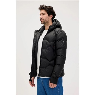 Bad Bear Axel Siyah Erkek Kapüşonlu Mont