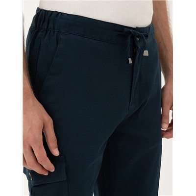 Lacivert Regular Fit Kargo Pantolon