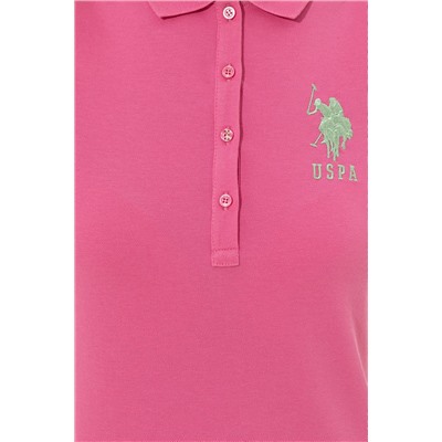 Kadın Pembe Basic Polo Yaka Tişört