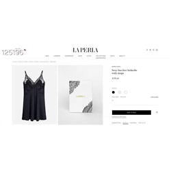 Шелковистая и темпераментная сорочка с кружевом   ЛА ПЕРЛ*А