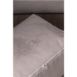 Çiçek Desen Baskılı 2'li Hurç - Gri