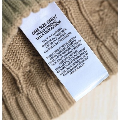 Теплая вязаная шапка РАЛЬ*Ф Л