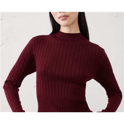 Merino Wool Ribbed Sweater