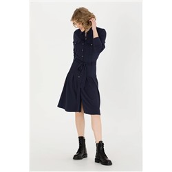 Kadın Lacivert Örme Elbise