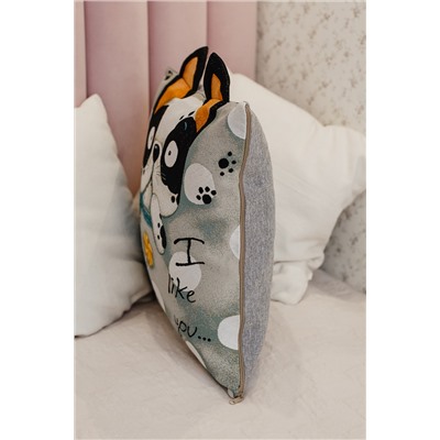 Наволочка декоративная Бульдог  45*45