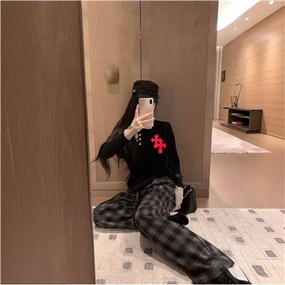 Плотный лонгслив с пуговицами  Chrom*e Heart*s    Унисекс модель