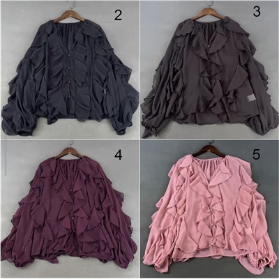 Шифоновая блузка с эффектом многослойности