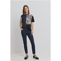 Camiseta topos encaje