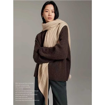 Вязаный кашемировый платок  Lor*o Pian*a