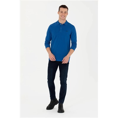 Erkek Saks Basic Sweatshirt