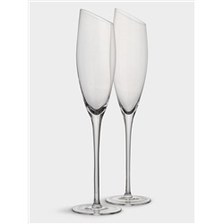 Бокал для шампанского, 180 мл, 2 шт, кристальное стекло, Violoncello