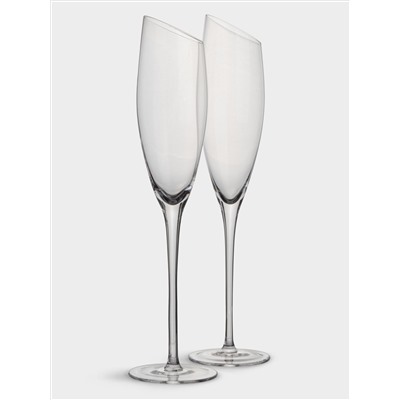 Бокал для шампанского, 180 мл, 2 шт, кристальное стекло, Violoncello