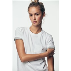 WASHED T-SHIRT WITH POCKET