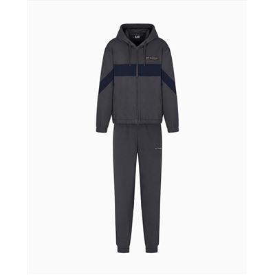 Athletic Colour Block cotton-blend tracksuit