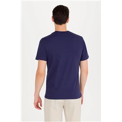 Erkek Lacivert Bisiklet Yaka Tişört