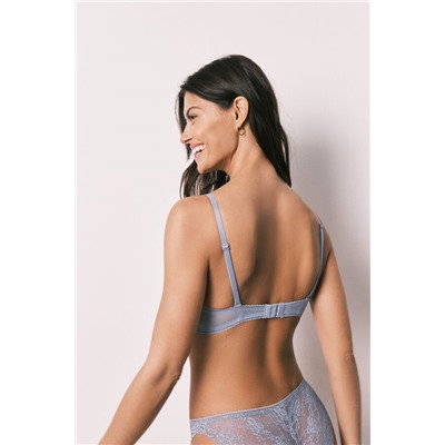 Sujetador push up encaje azul GORGEOUS